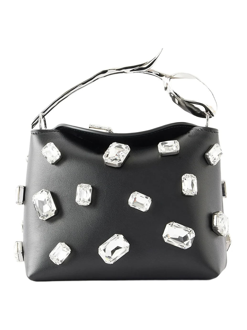 Bloom Mini Crystal-embellished Leather Clutch Bloom Mini Crystal-embellished Leather Clutch