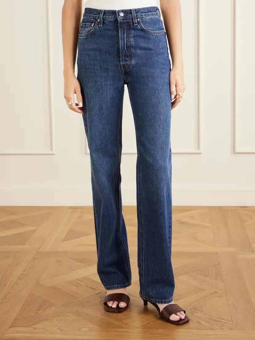 TOTEME Logo-appliquéd Mid-rise Straight-leg Jeans | Thumbnail 3 TOTEME Logo-appliquéd Mid-rise Straight-leg Jeans | Thumbnail 3