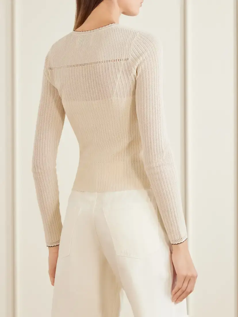 Isabel Marant Siofra Silk And Cotton-blend Cardigan | Thumbnail 4 Isabel Marant Siofra Silk And Cotton-blend Cardigan | Thumbnail 4