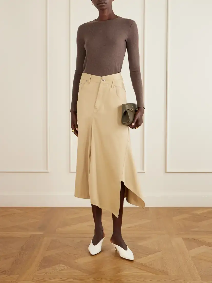 Max Mara Salmone Ribbed Jersey T-shirt | Thumbnail 2 Max Mara Salmone Ribbed Jersey T-shirt | Thumbnail 2