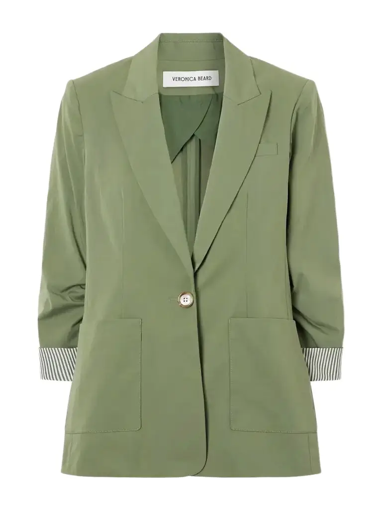 Veronica Beard Mcallin Dickey Cotton-blend Poplin Blazer | Image 1 Veronica Beard Mcallin Dickey Cotton-blend Poplin Blazer | Image 1