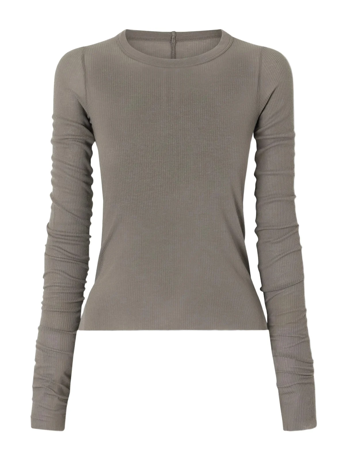 Rick Owens Frayed Ribbed Jersey T-shirt