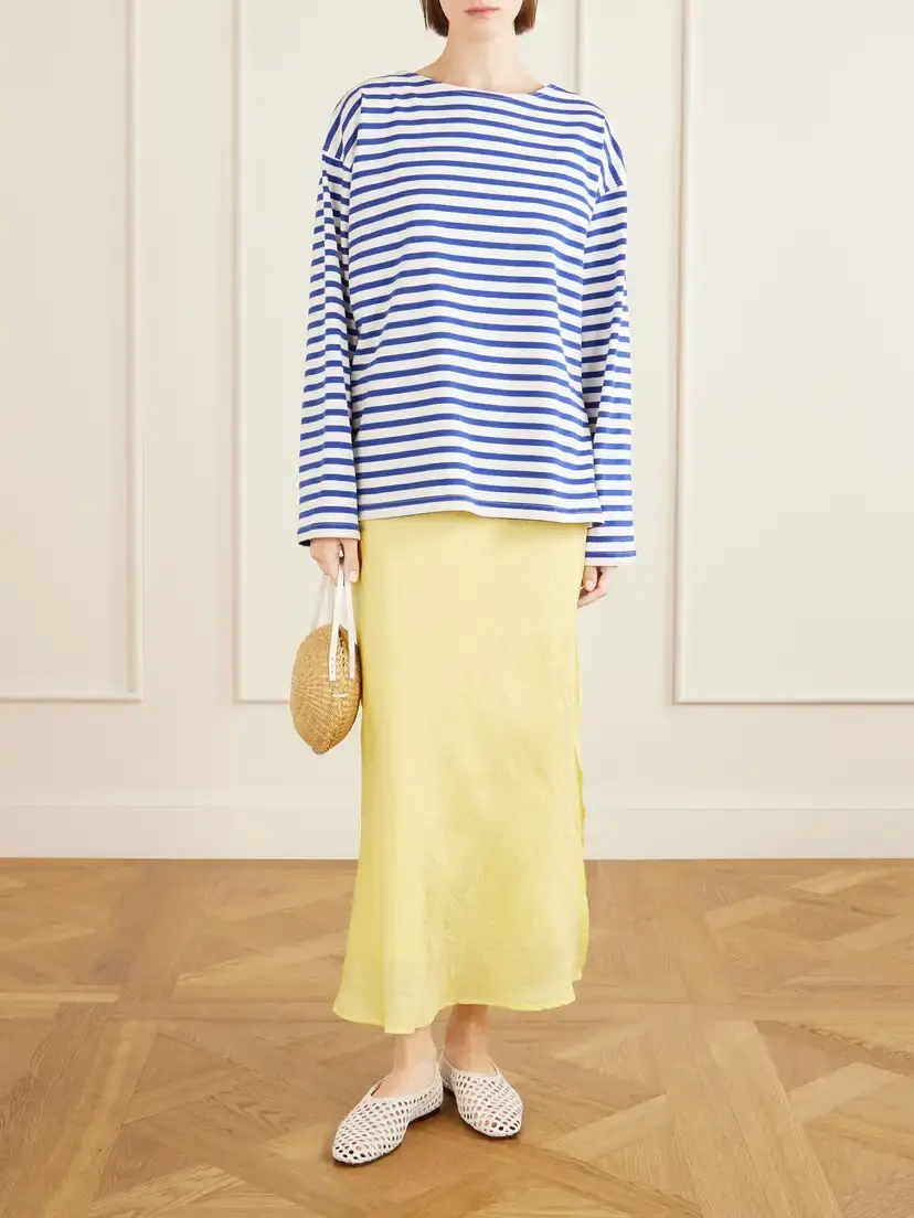 ALIX OF BOHEMIA Lyra Sunlight Silk Midi Skirt | Thumbnail 2