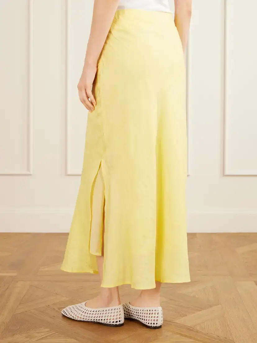 ALIX OF BOHEMIA Lyra Sunlight Silk Midi Skirt | Thumbnail 4