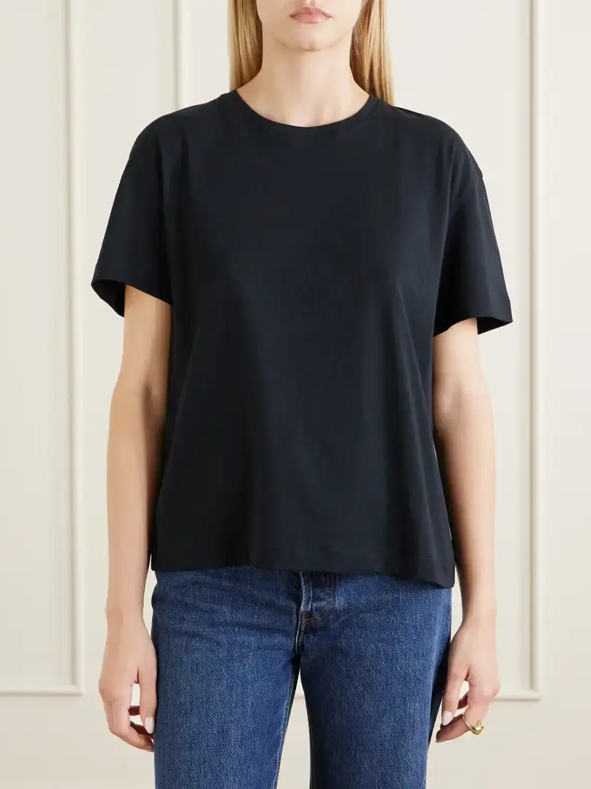 TOTEME Logo-embroidered Organic Cotton T-shirt | Thumbnail 3
