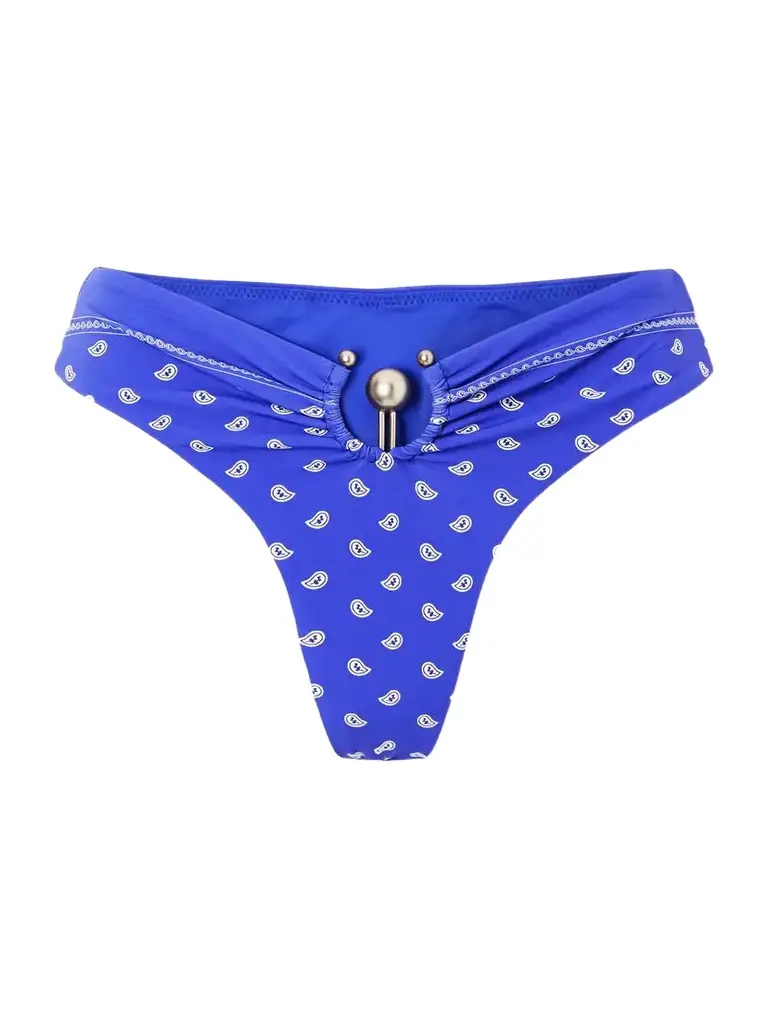 Christopher Esber Orbit Embellished Bandana-print Bikini Briefs | Image 1 Christopher Esber Orbit Embellished Bandana-print Bikini Briefs | Image 1