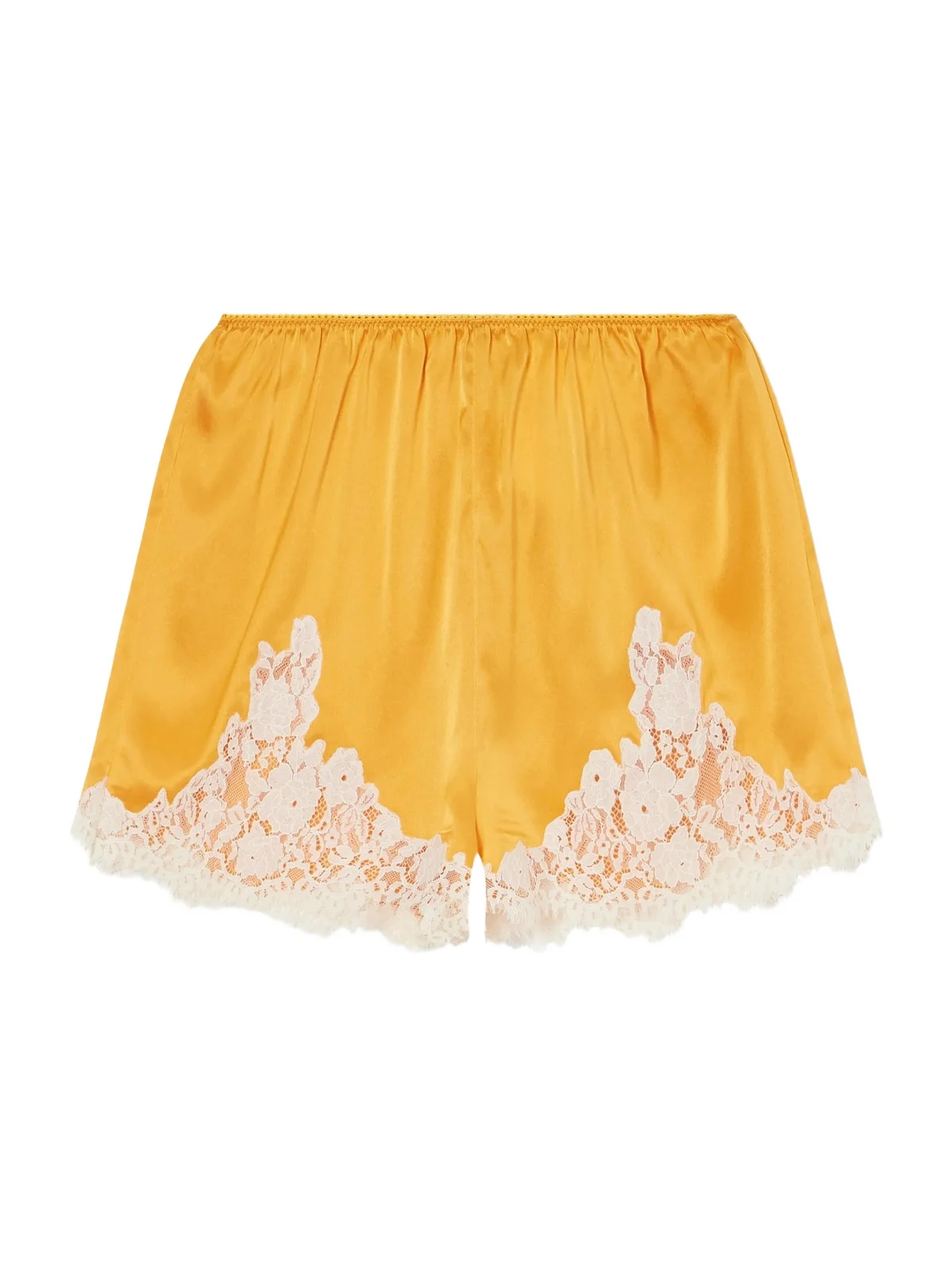 Iona Lace-trimmed Silk-satin Shorts Iona Lace-trimmed Silk-satin Shorts