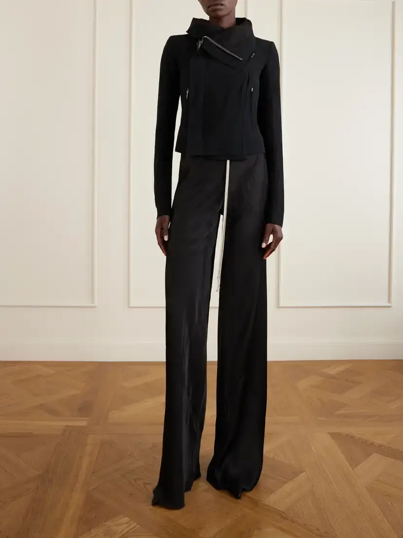 Rick Owens Classic Cady Biker Jacket | Thumbnail 2 Rick Owens Classic Cady Biker Jacket | Thumbnail 2