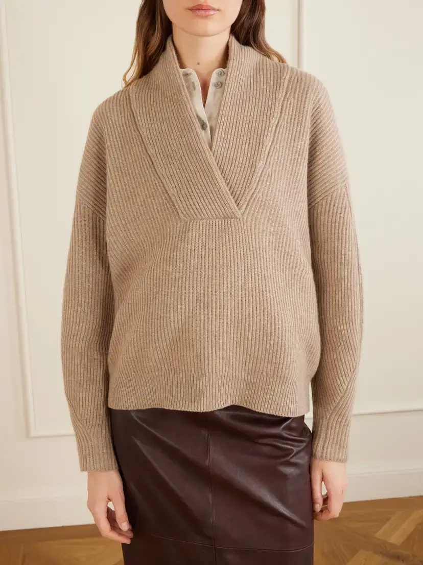 Brunello Cucinelli Ribbed-knit Cashmere Sweater | Thumbnail 3 Brunello Cucinelli Ribbed-knit Cashmere Sweater | Thumbnail 3