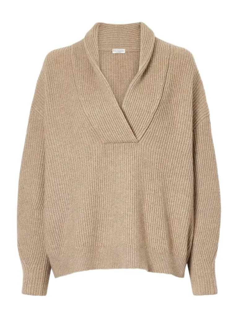 Brunello Cucinelli Ribbed-knit Cashmere Sweater | Image 1 Brunello Cucinelli Ribbed-knit Cashmere Sweater | Image 1