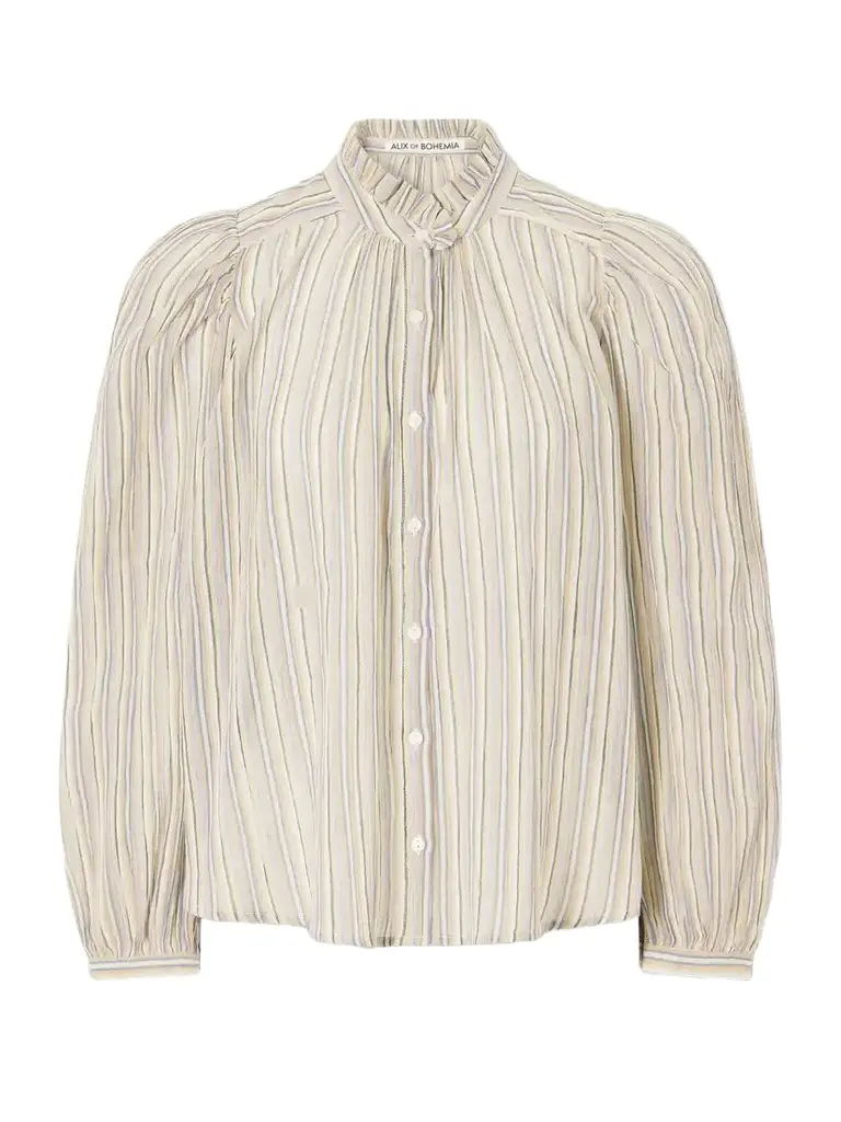 ALIX OF BOHEMIA Annabel Sandlilt Striped Cotton-voile Blouse | Image 1 ALIX OF BOHEMIA Annabel Sandlilt Striped Cotton-voile Blouse | Image 1