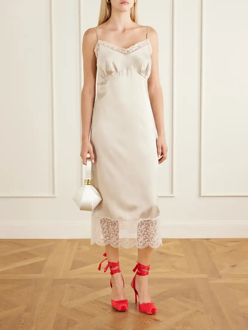 Christian Louboutin Cassia Lace Up 100 Crepe Satin Squared Toe Ballerina Pump | Thumbnail 4 Christian Louboutin Cassia Lace Up 100 Crepe Satin Squared Toe Ballerina Pump | Thumbnail 4
