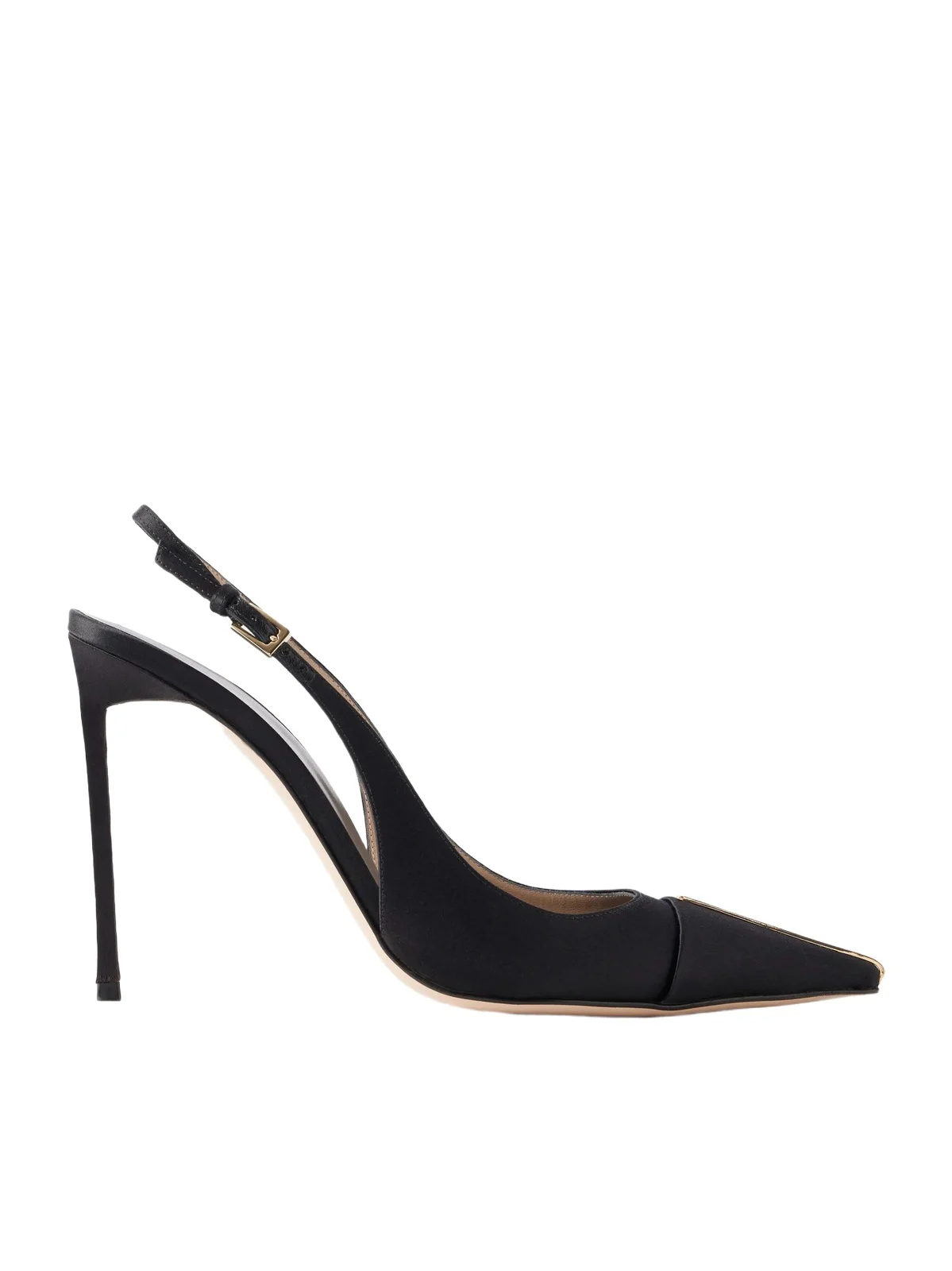 Tom Ford Thea 105 Crystal-embellished Satin Slingback Pumps