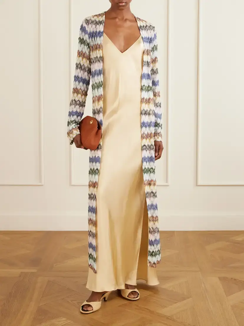 Missoni Striped Metallic Crochet-knit Cardigan | Thumbnail 2