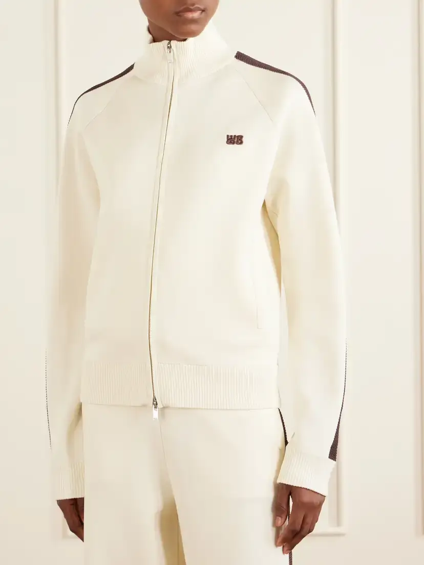 Wales Bonner Tide Logo-embroidered Knitted Jacket | Thumbnail 3 Wales Bonner Tide Logo-embroidered Knitted Jacket | Thumbnail 3