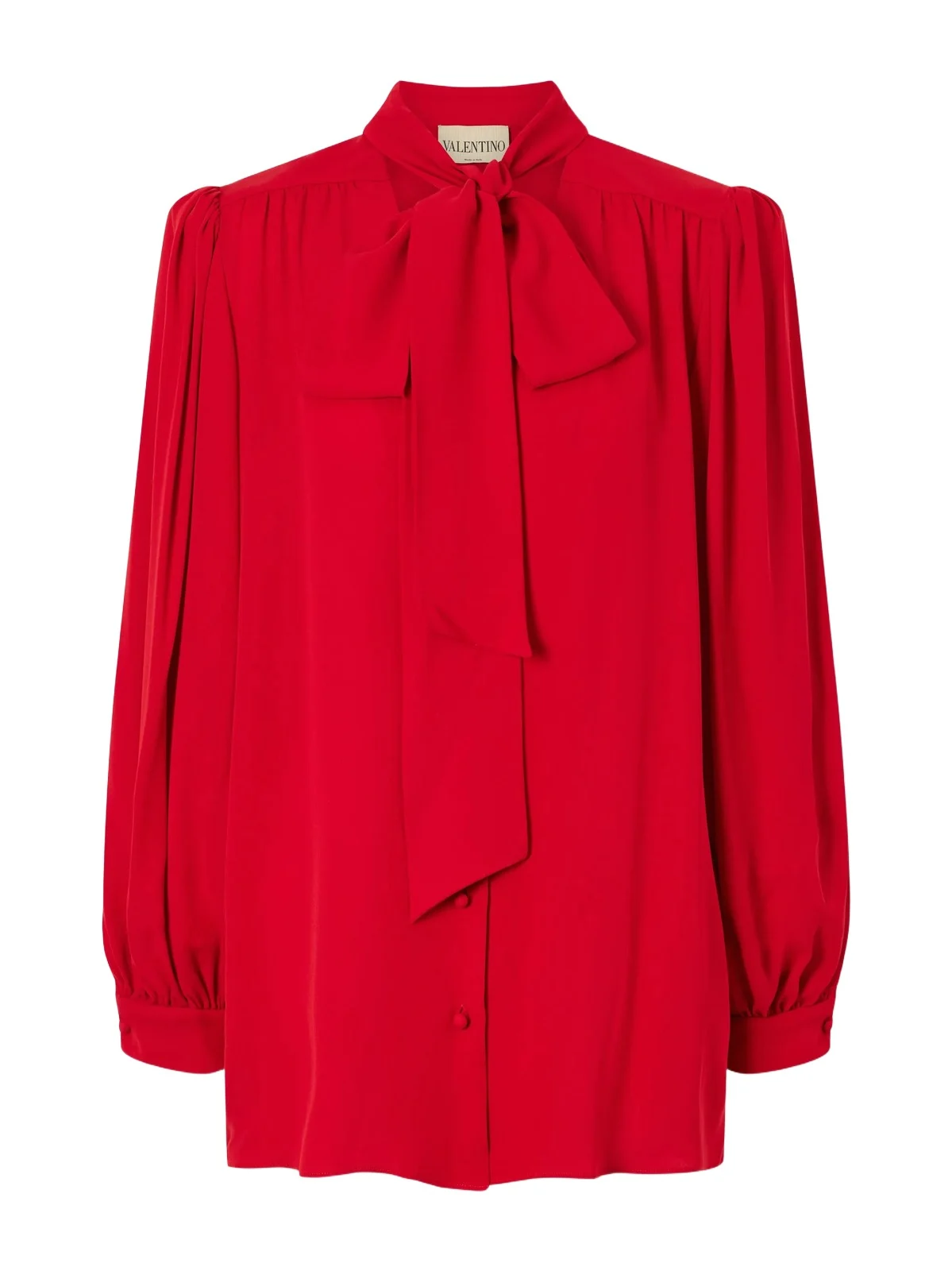 Scarf-detailed Silk-georgette Blouse Scarf-detailed Silk-georgette Blouse