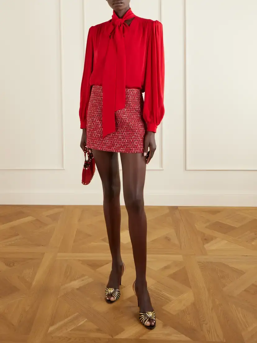 Valentino Garavani Tweed Mini Skirt | Thumbnail 2 Valentino Garavani Tweed Mini Skirt | Thumbnail 2