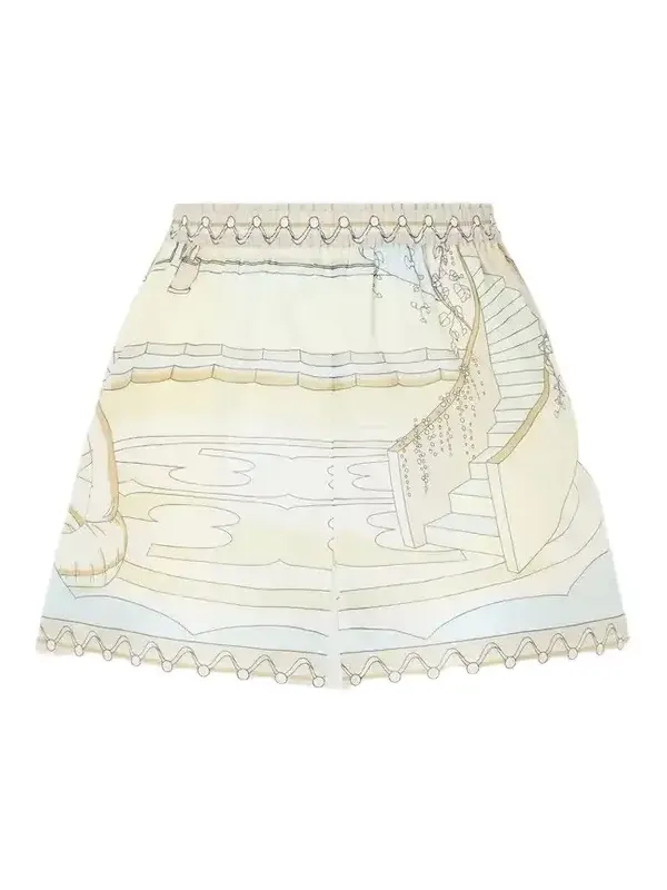 Tory Burch Printed Cotton Shorts