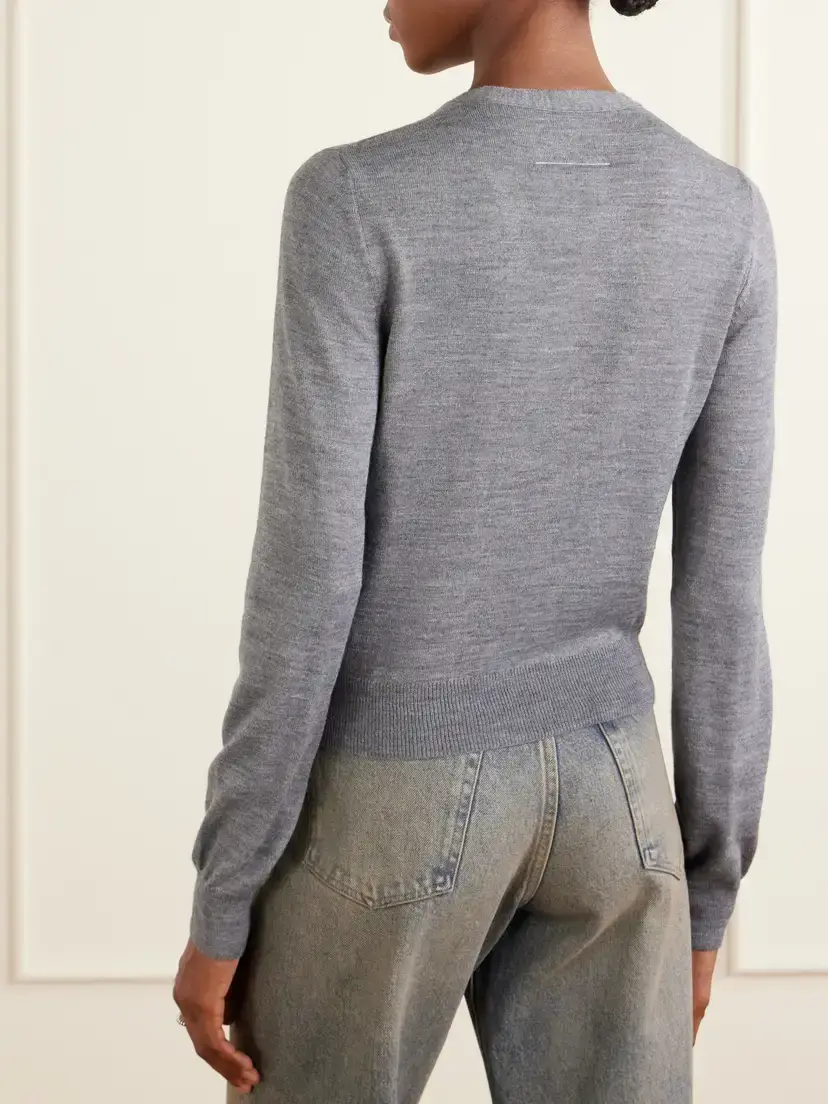 MM6 MAISON MARGIELA Wool-blend Cardigan | Thumbnail 3 MM6 MAISON MARGIELA Wool-blend Cardigan | Thumbnail 3