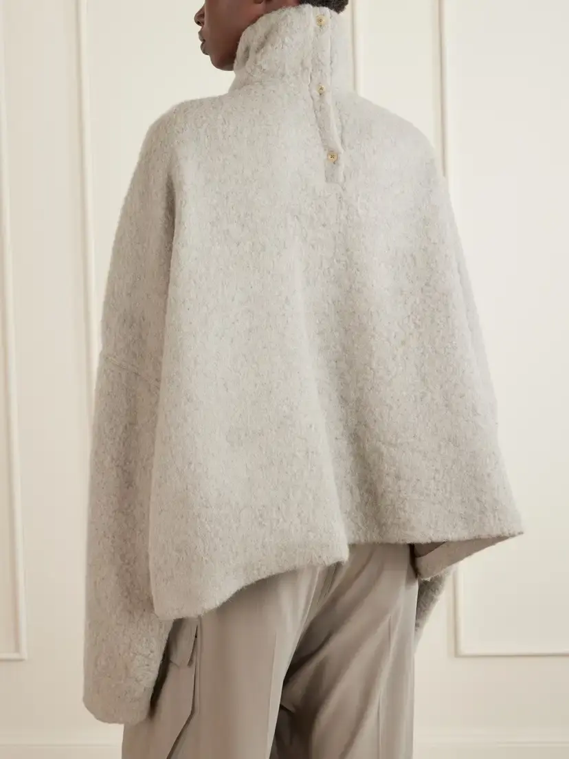 Rick Owens Jumbo Tabard Alpaca And Wool-blend Sweater - Gray | Thumbnail 3