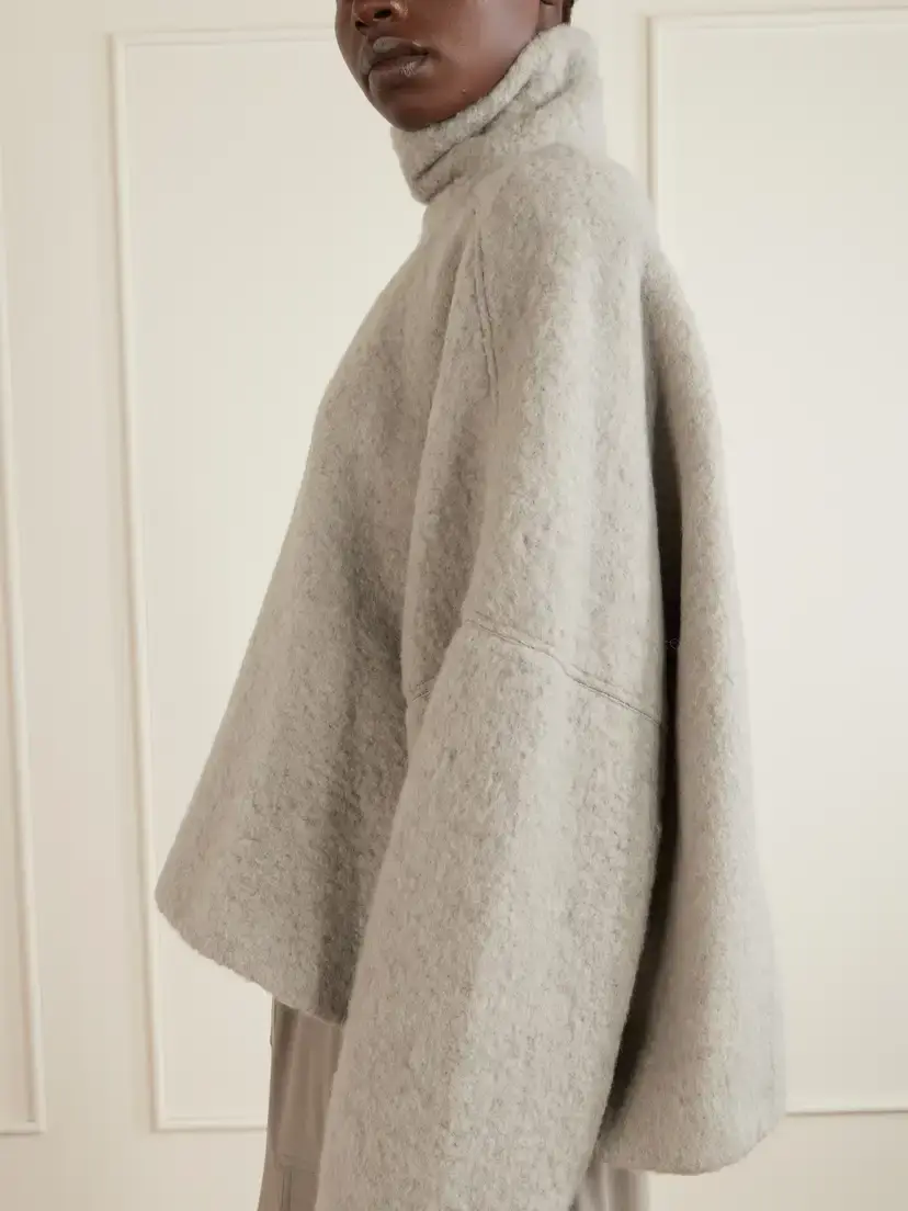 Rick Owens Jumbo Tabard Alpaca And Wool-blend Sweater - Gray | Thumbnail 4