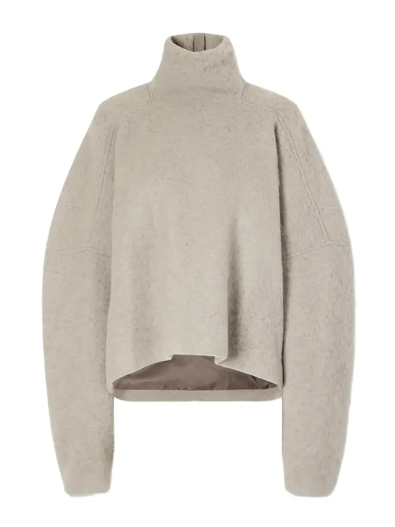 Rick Owens Jumbo Tabard Alpaca And Wool-blend Sweater | Image 1 Rick Owens Jumbo Tabard Alpaca And Wool-blend Sweater | Image 1
