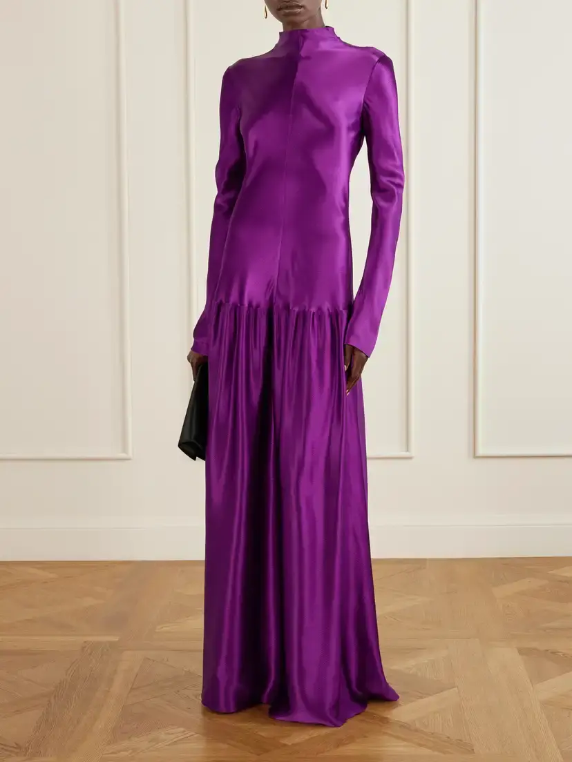 FFORME Mila Satin Maxi Dress | Thumbnail 2