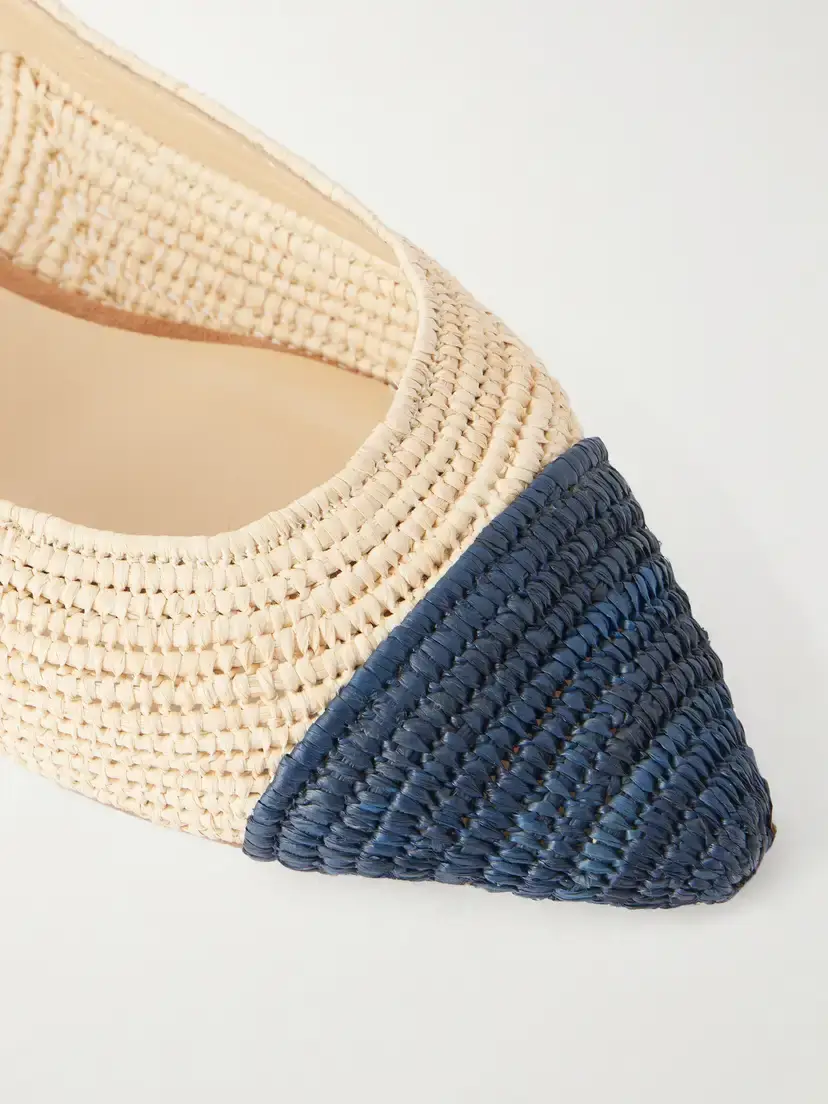 Gabriela Hearst Strength Crocheted-raffia Ballet Flats | Thumbnail 5