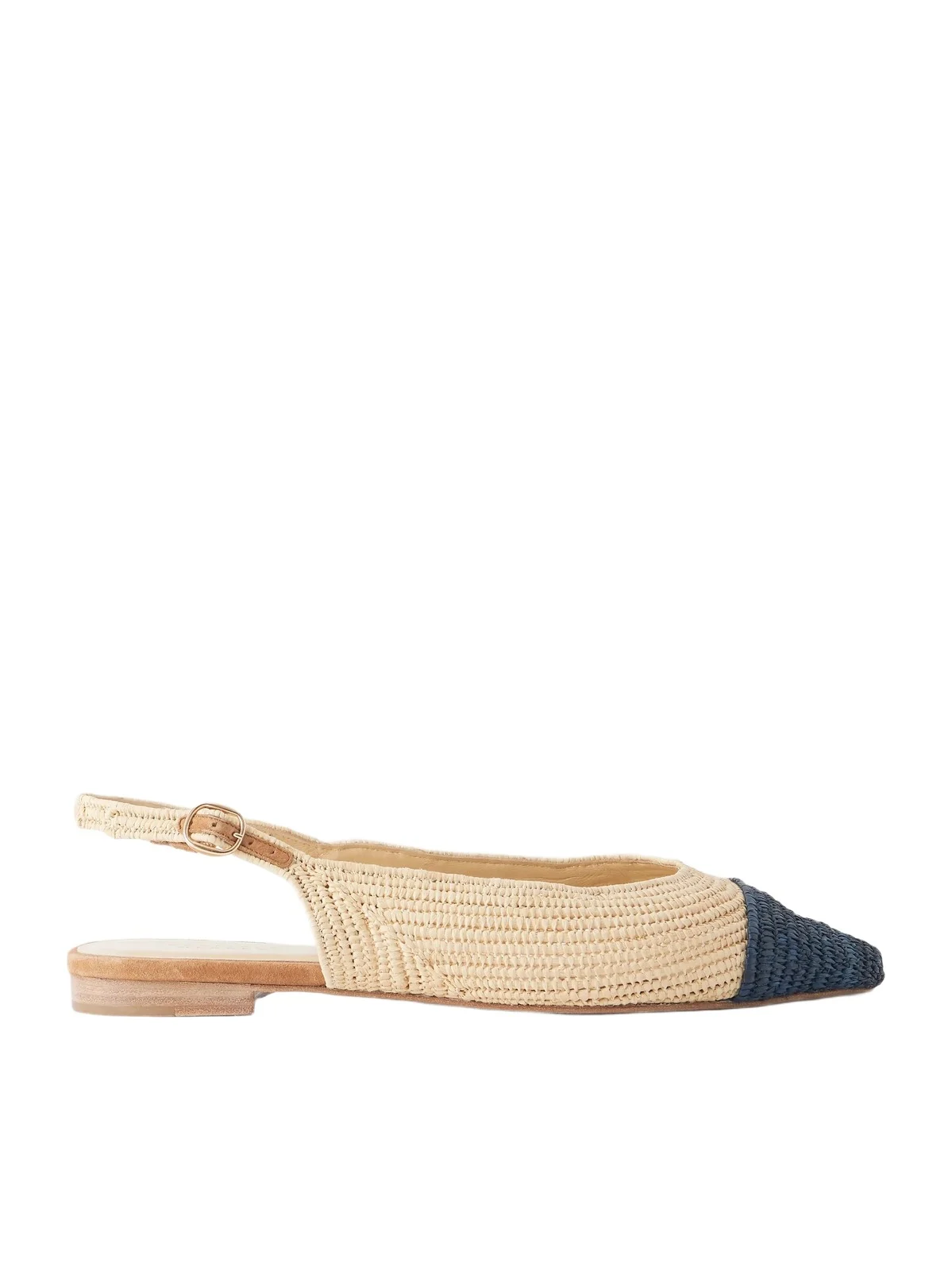 Strength Crochet-knit Raffia Ballet Flats Strength Crochet-knit Raffia Ballet Flats