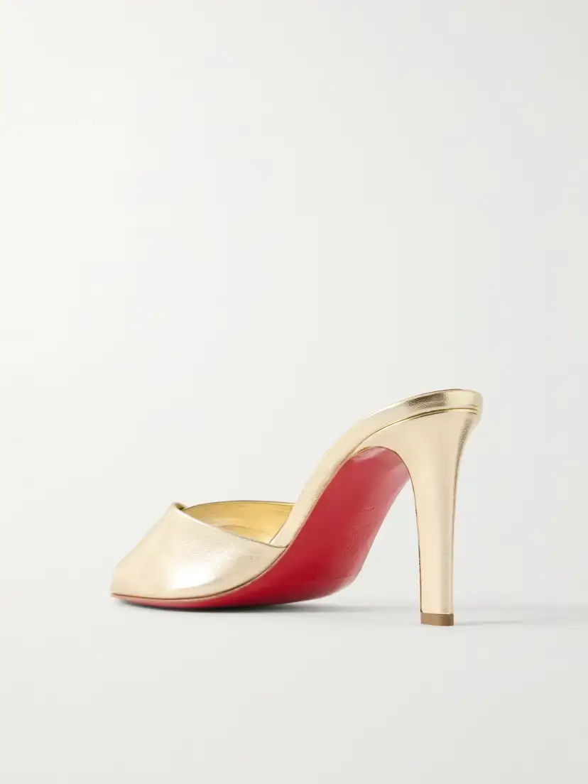 Christian Louboutin Fanny 85 Metallic Leather Sandals | Thumbnail 3