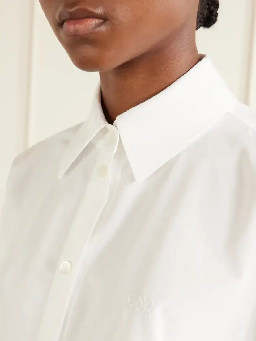 Loewe Logo-embroidered Cotton-poplin Shirt | Thumbnail 4 Loewe Logo-embroidered Cotton-poplin Shirt | Thumbnail 4