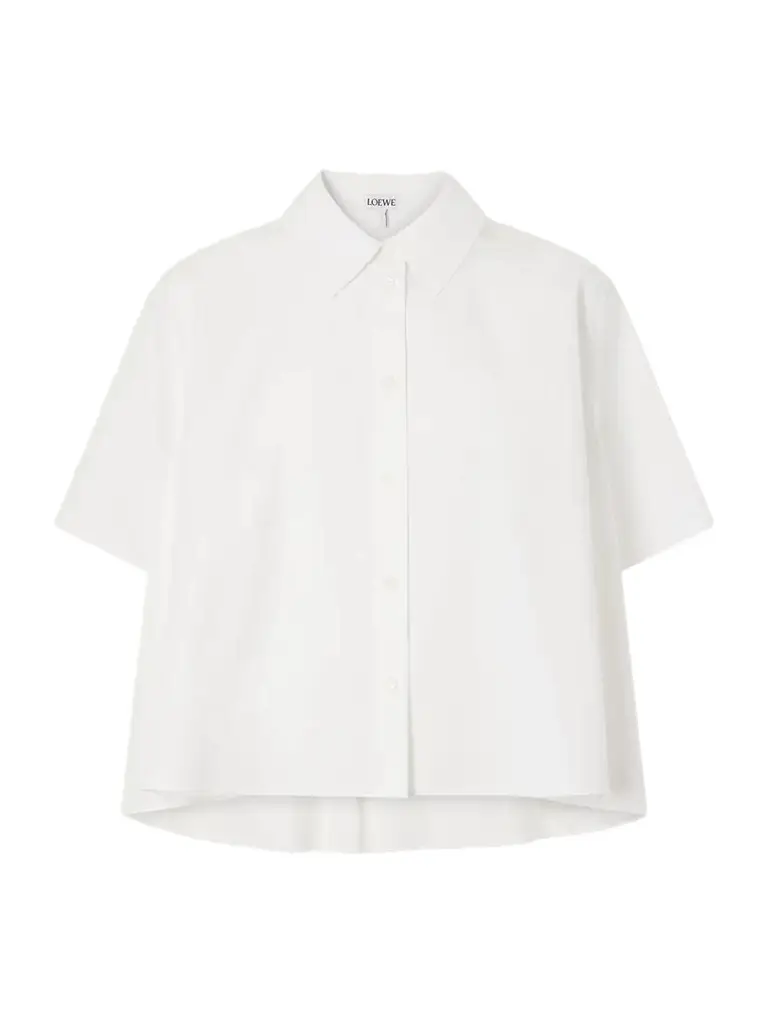 Loewe Logo-embroidered Cotton-poplin Shirt | Image 1 Loewe Logo-embroidered Cotton-poplin Shirt | Image 1