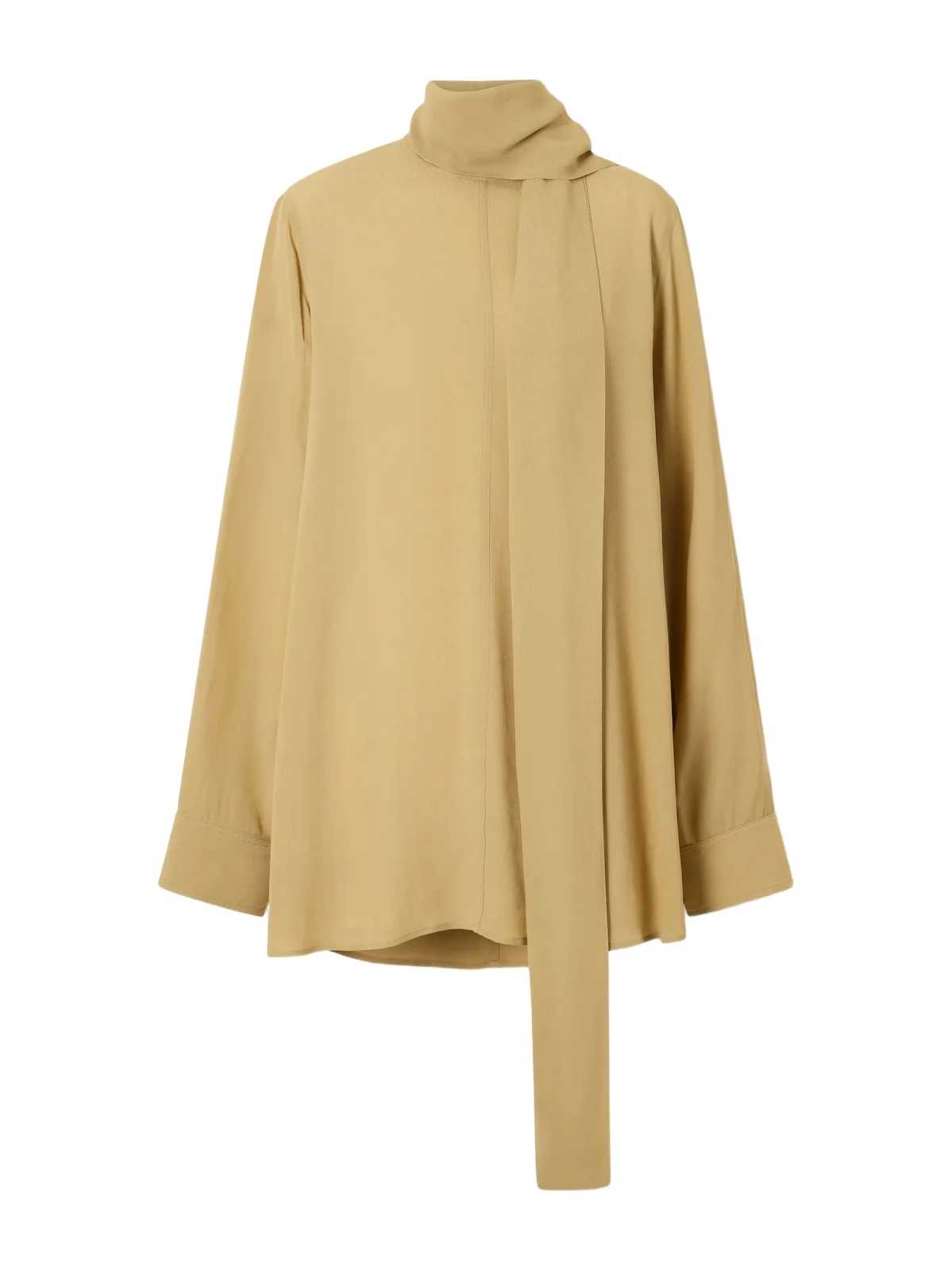 Tie-detailed Crepe Shirt Tie-detailed Crepe Shirt