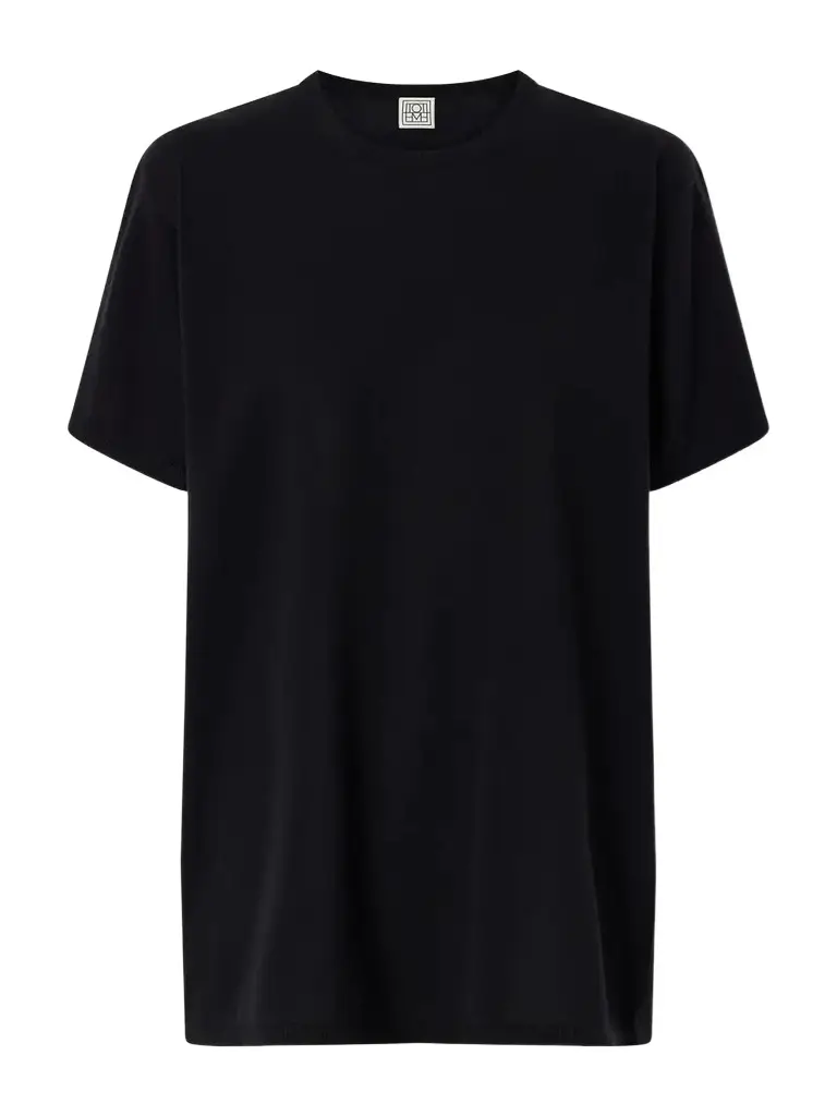 TOTEME Lyocell And Cashmere-blend T-shirt | Image 1 TOTEME Lyocell And Cashmere-blend T-shirt | Image 1