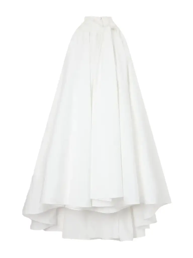 Givenchy Tie-detailed Pleated Cotton Mini Dress | Image 1 Givenchy Tie-detailed Pleated Cotton Mini Dress | Image 1
