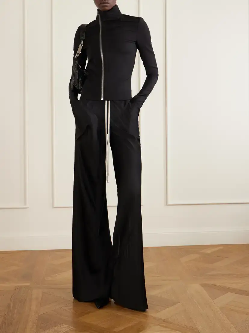 Rick Owens Charmeuse Wide-leg Drawstring Pants | Thumbnail 2 Rick Owens Charmeuse Wide-leg Drawstring Pants | Thumbnail 2