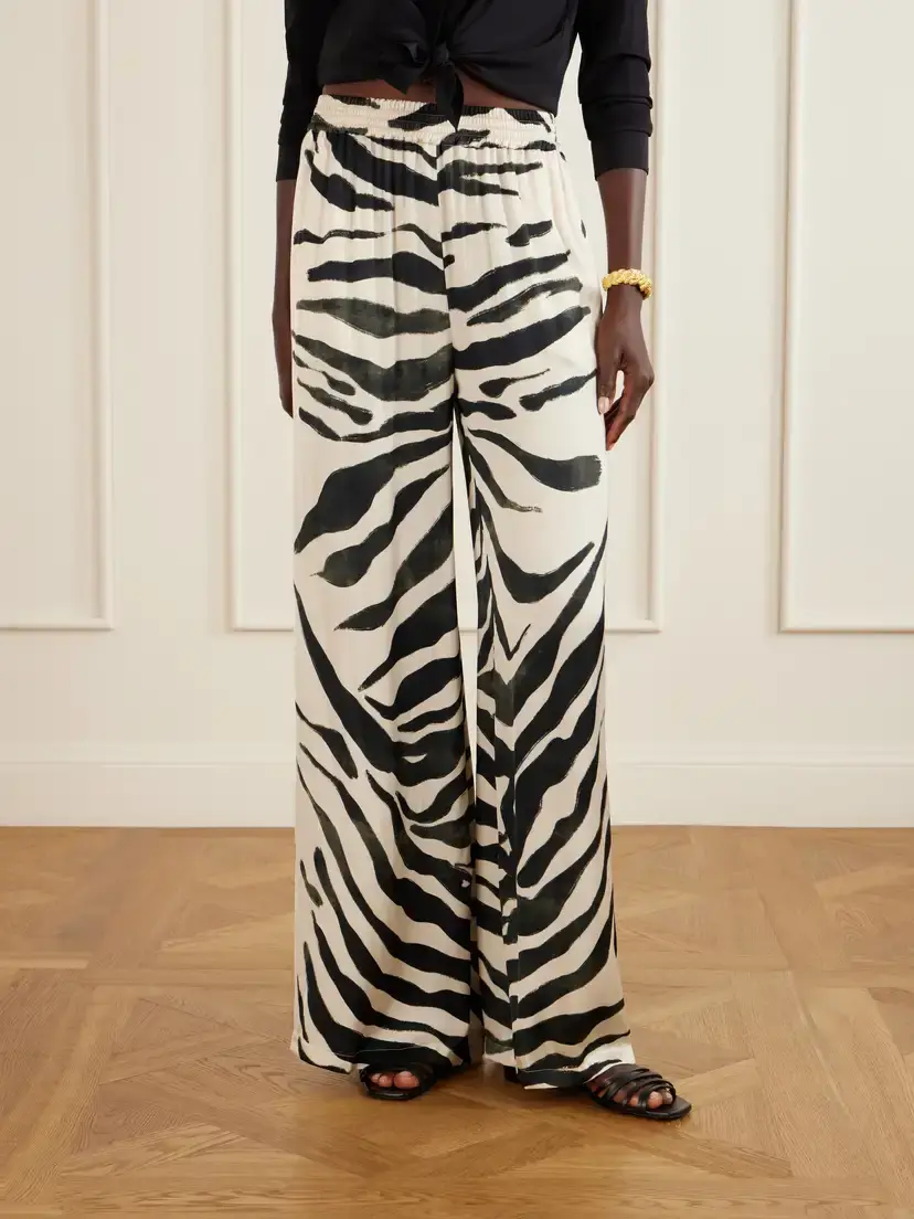 ANDRES OTALORA Tamu Mia Printed Satin Wide-leg Pants | Thumbnail 3 ANDRES OTALORA Tamu Mia Printed Satin Wide-leg Pants | Thumbnail 3