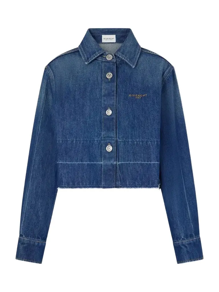 Givenchy Raw Edge Denim Jacket | Image 1 Givenchy Raw Edge Denim Jacket | Image 1