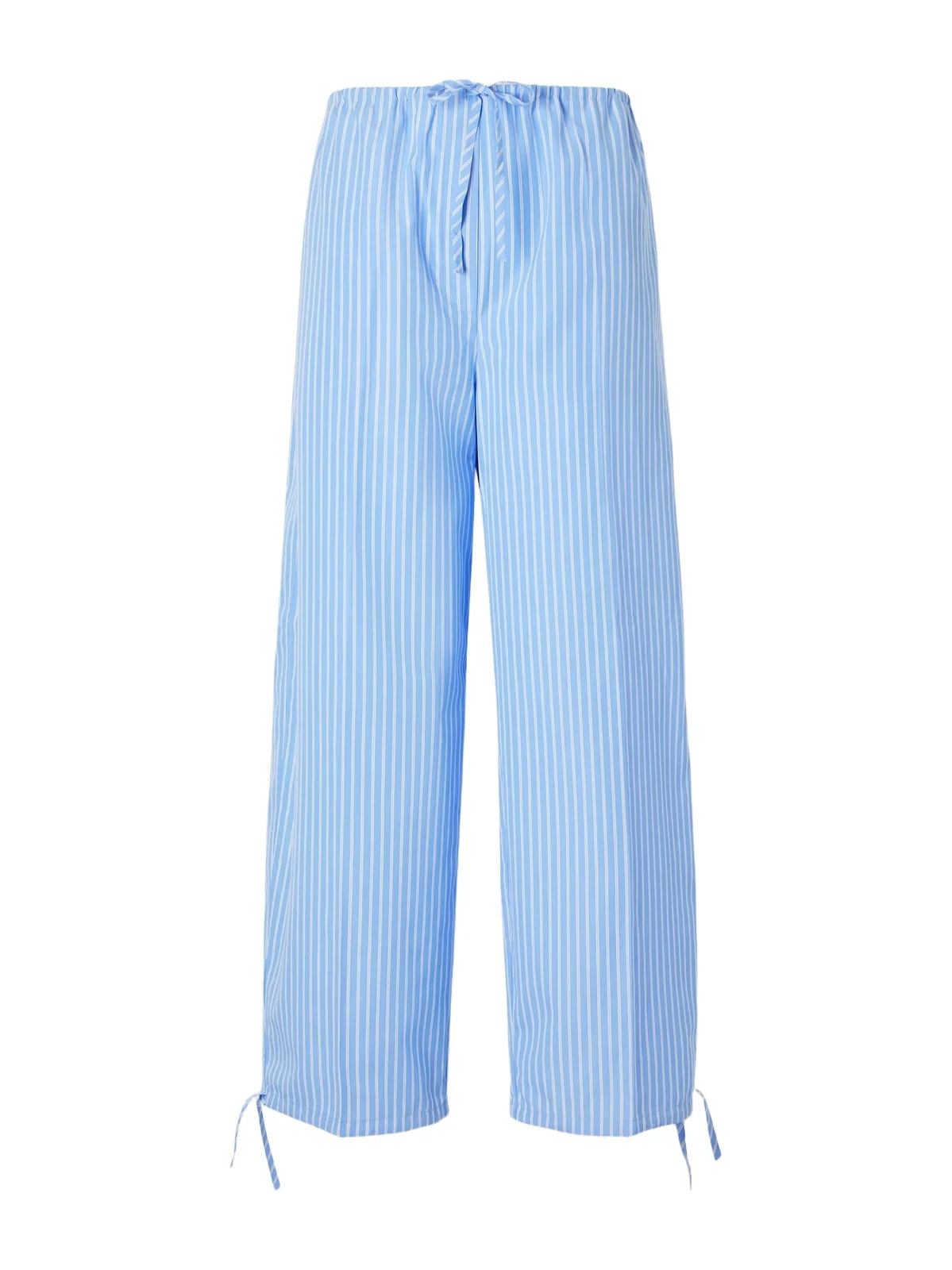 Striped Cotton Wide-leg Balloon Pants Striped Cotton Wide-leg Balloon Pants