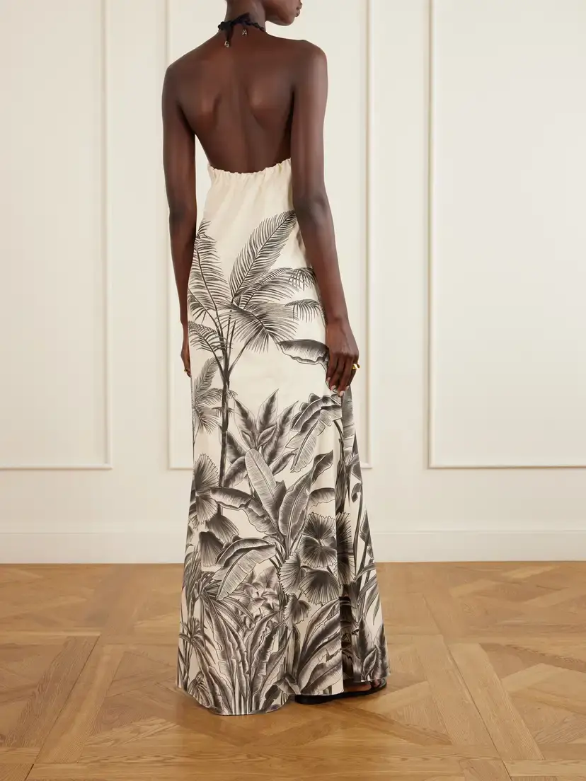 ANDRES OTALORA Kalahari Printed Cotton-poplin Maxi Dress | Thumbnail 3