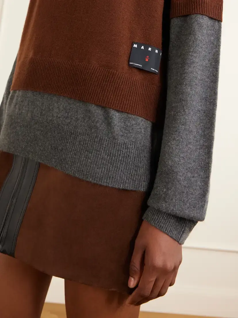 Marni Logo-appliquéd Cashmere Cardigan | Thumbnail 4