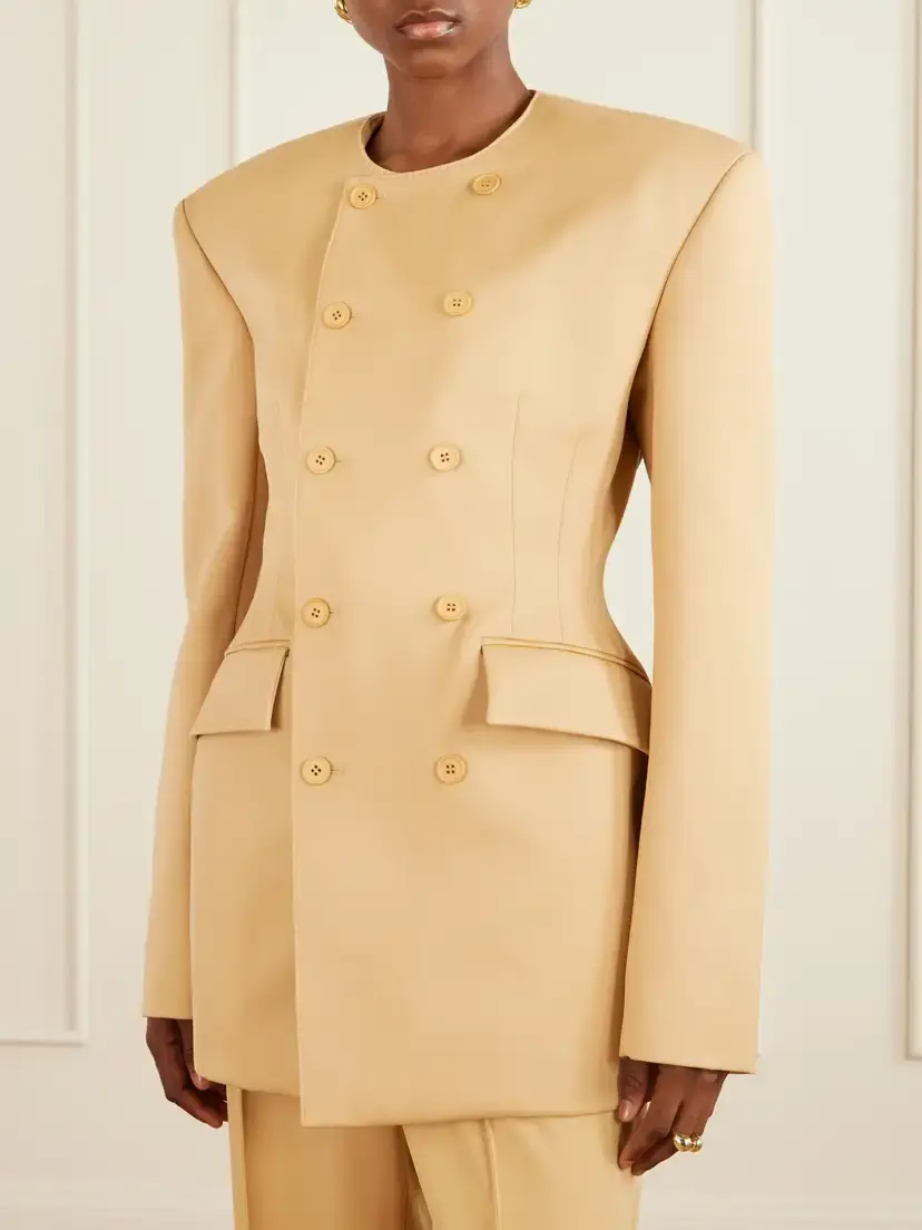 Wardrobe.NYC + Rhw Double-breasted Twill Mini Dress | Thumbnail 3