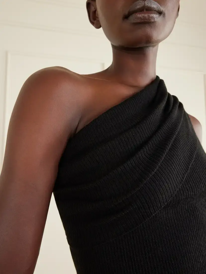 Rick Owens Athena One-shoulder Ribbed-knit Wool Top | Thumbnail 4 Rick Owens Athena One-shoulder Ribbed-knit Wool Top | Thumbnail 4