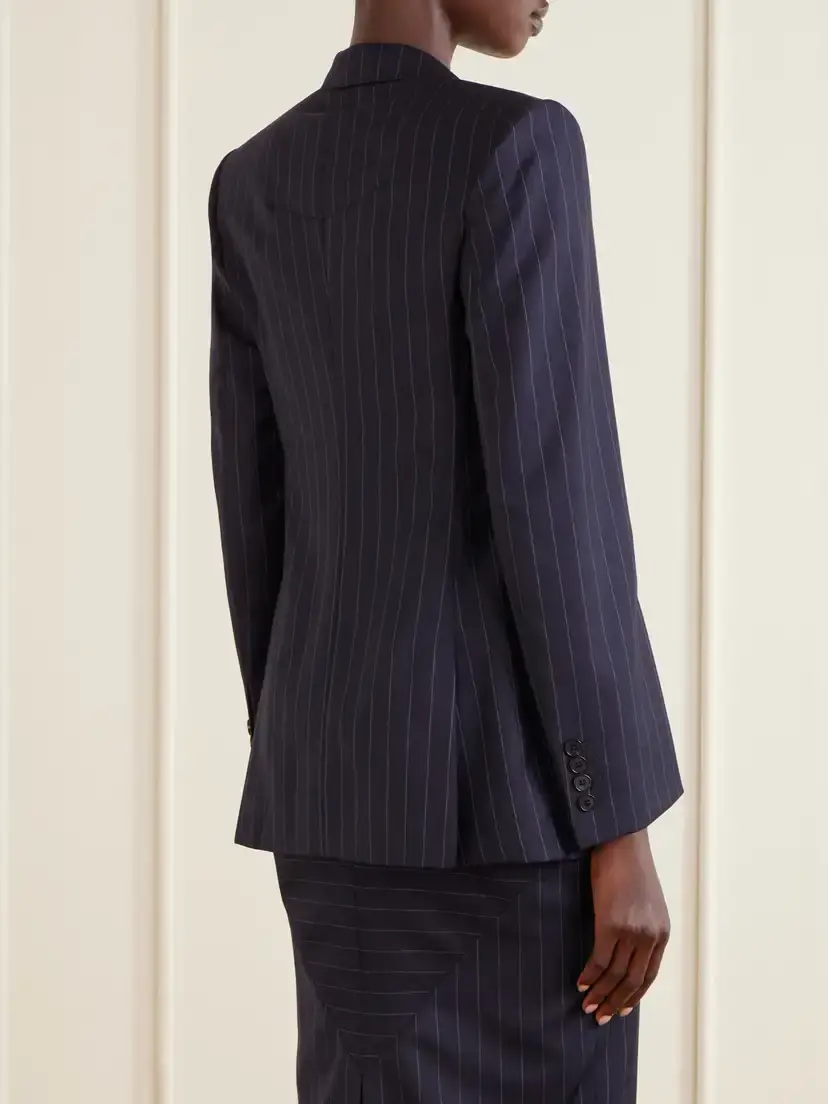 Givenchy Pinstriped Double-breasted Wool Blazer | Thumbnail 3 Givenchy Pinstriped Double-breasted Wool Blazer | Thumbnail 3