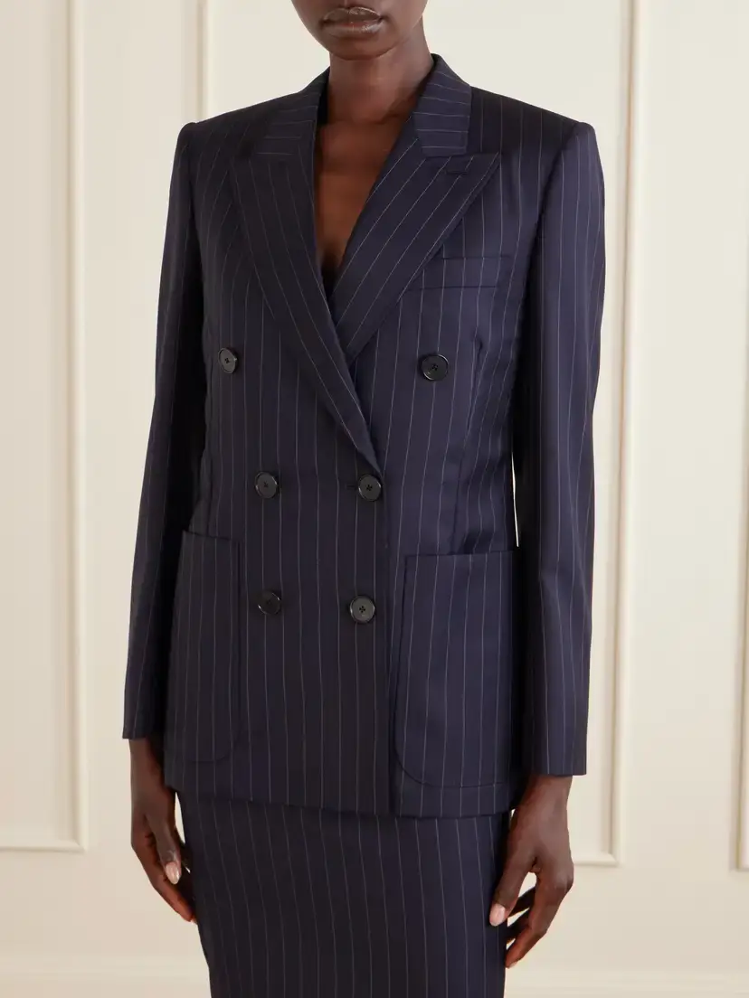 Givenchy Pinstriped Double-breasted Wool Blazer | Thumbnail 5 Givenchy Pinstriped Double-breasted Wool Blazer | Thumbnail 5