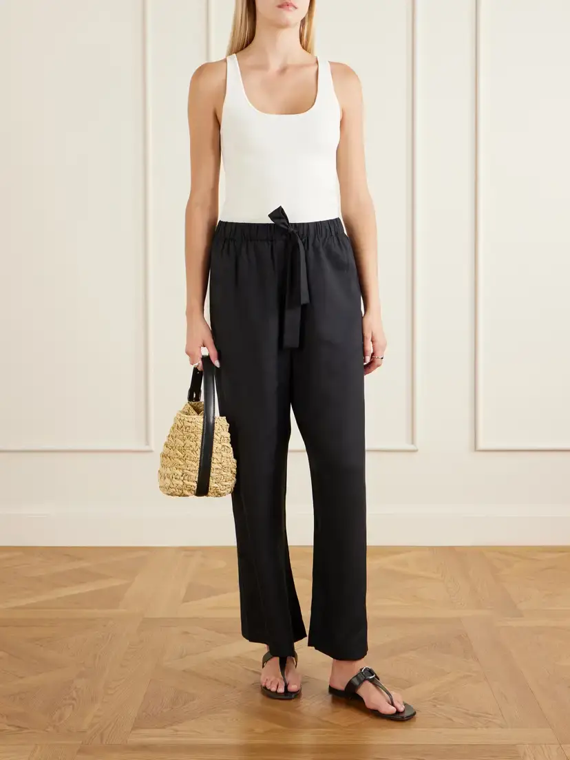 TOTEME Silk Wide-leg Pants | Thumbnail 2 TOTEME Silk Wide-leg Pants | Thumbnail 2