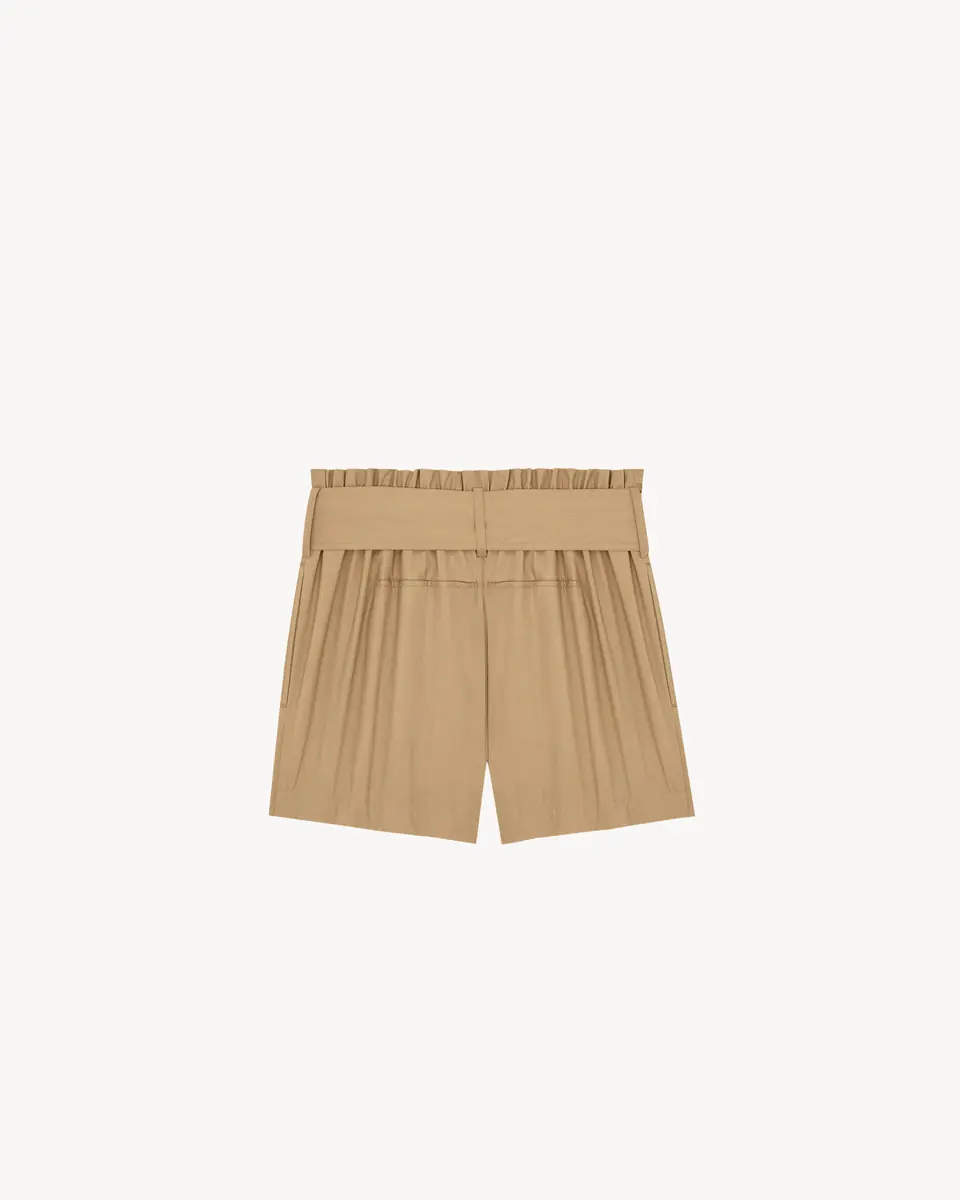 Yves Saint Laurent Paperbag bermuda shorts in cotton | Thumbnail 2 Yves Saint Laurent Paperbag bermuda shorts in cotton | Thumbnail 2