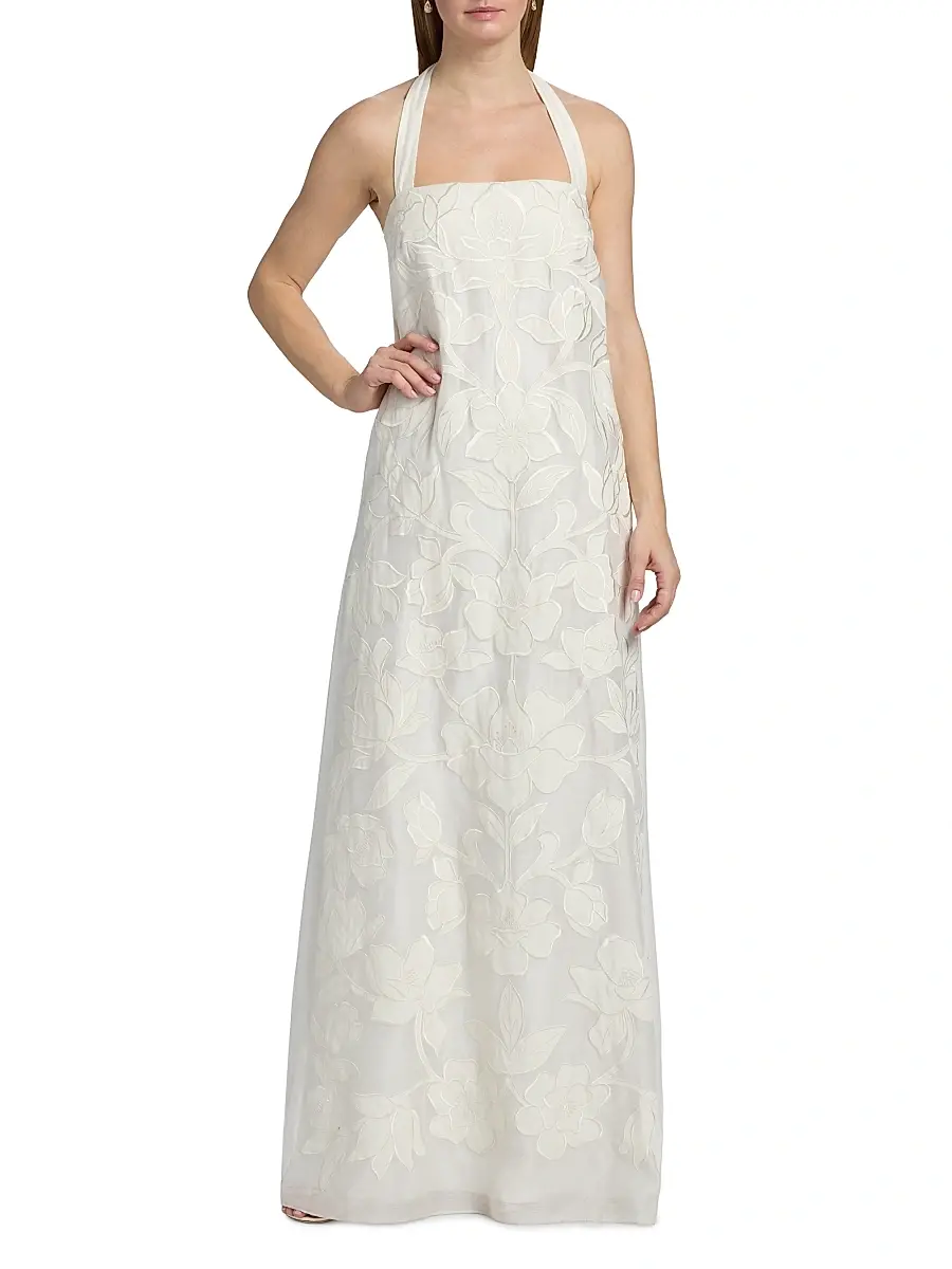 SACHIN & BABI Women's Amal Floral Lace A-Line Gown | Thumbnail 2 SACHIN & BABI Women's Amal Floral Lace A-Line Gown | Thumbnail 2