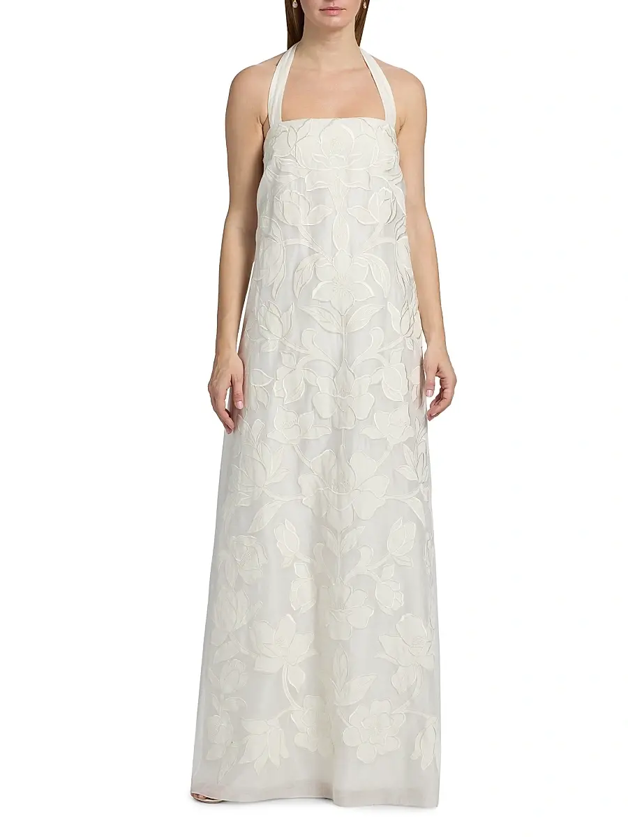 SACHIN & BABI Women's Amal Floral Lace A-Line Gown | Thumbnail 3 SACHIN & BABI Women's Amal Floral Lace A-Line Gown | Thumbnail 3