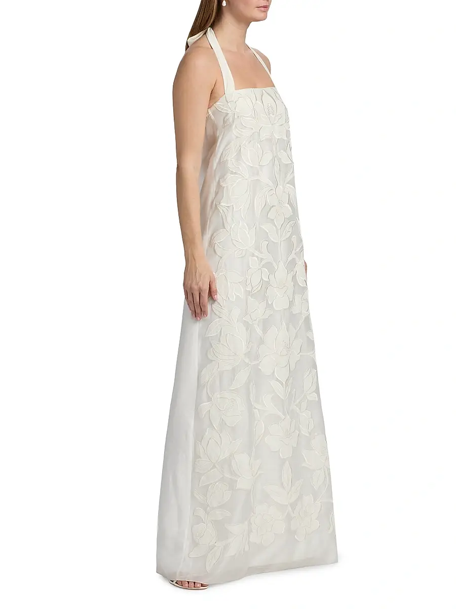 SACHIN & BABI Women's Amal Floral Lace A-Line Gown | Thumbnail 4 SACHIN & BABI Women's Amal Floral Lace A-Line Gown | Thumbnail 4